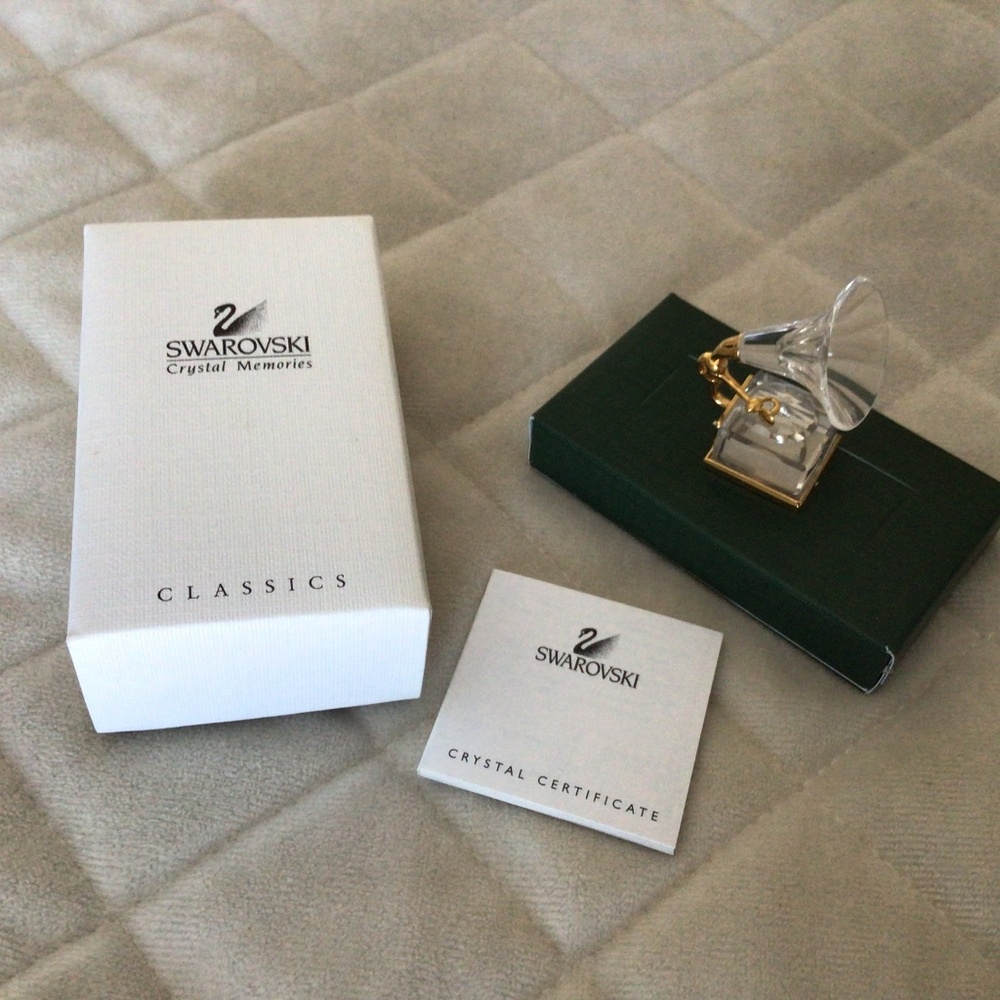 NWT Swarovski Gramophone